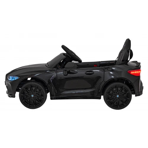 Carro Elétrico para Criança BMW M4 12v Preto BATERIA DE LITIO c/ RODAS DE BORRACHA & ASSENTO EM PELE