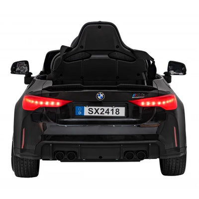 Carro Elétrico para Criança BMW M4 12v Preto BATERIA DE LITIO c/ RODAS DE BORRACHA & ASSENTO EM PELE