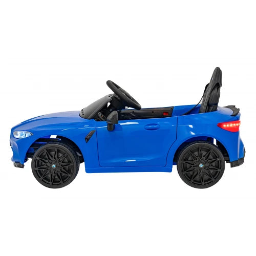 Carro Elétrico para Criança BMW M4 12v Azul BATERIA DE LITIO c/ RODAS DE BORRACHA & ASSENTO EM PELE
