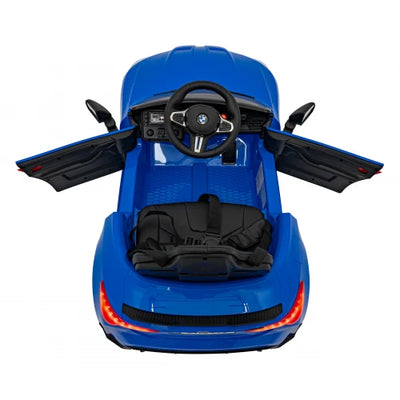 Carro Elétrico para Criança BMW M4 12v Azul BATERIA DE LITIO c/ RODAS DE BORRACHA & ASSENTO EM PELE