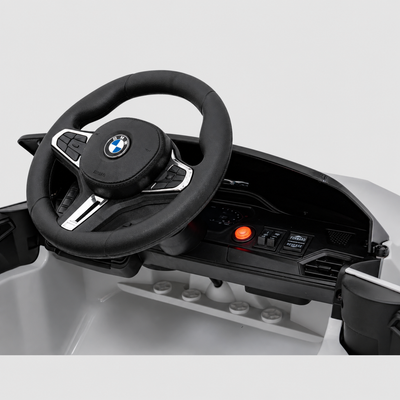 Carro Elétrico para Criança BMW M4 12v Cinza BATERIA DE LITIO c/ RODAS DE BORRACHA & ASSENTO EM PELE