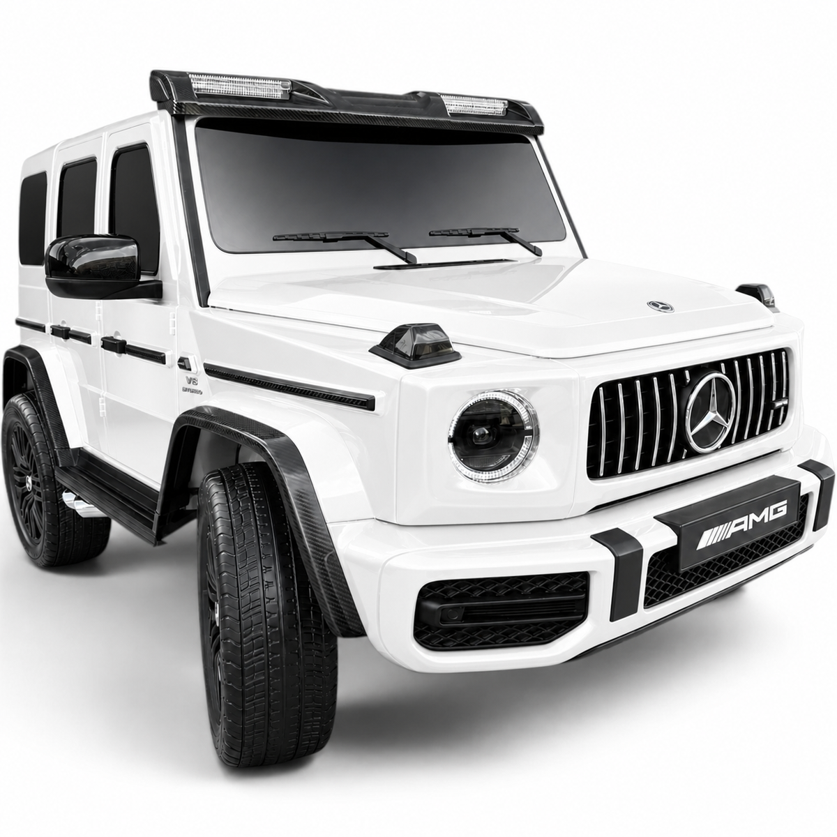 Mercedes G63 AMG XXL 24V Branco – carro elétrico para criança (vista 7)