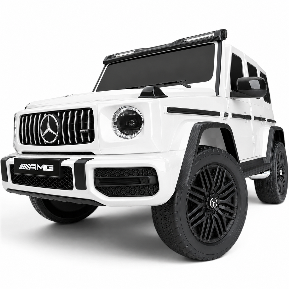 Mercedes G63 AMG XXL 24V Branco – carro elétrico para criança (vista 3)