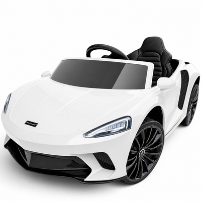 Carro Elétrico para Criança MCLAREN GT 12v Branco c/ RODAS DE BORRACHA & ASSENTO EM PELE
