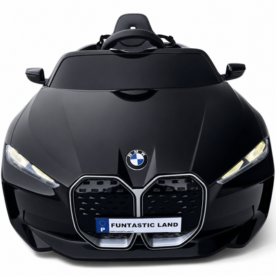 Carro Elétrico para Criança BMW I4 12v BATERIA DE LITIO Preto c/ RODAS DE BORRACHA & ASSENTO EM PELE