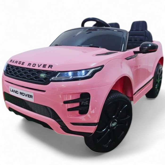 Carro Elétrico para Criança RANGE ROVER EVOQUE 12v Rosa c/ RODAS DE BORRACHA & ASSENTO EM PELE ECOLÓGICA