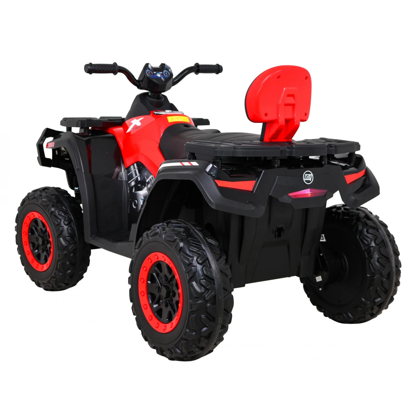 Mota Elétrica para Criança QUAD XT 4x4 24v Vermelha c/ RODAS DE BORRACHA & ASSENTO EM PELE