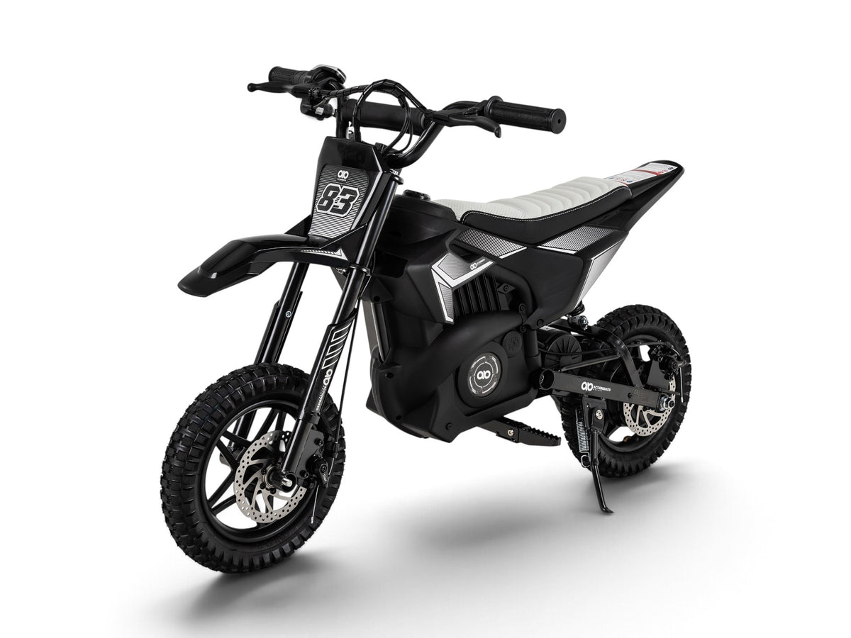Mota Elétrica para Criança Crossbike RAIDER 24v Preta c/ TRAVÕES DE DISCO & SUSPENSÃO