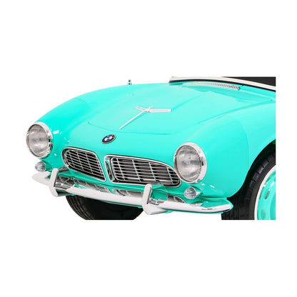 Carro Elétrico para Criança BMW 507 RETRO 12v Turquesa c/ RODAS DE BORRACHA & ASSENTO EM PELE