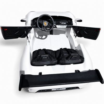 Carro Elétrico para Criança RUF CTT Branco 4x4 24v c/ RODAS DE BORRACHA & ASSENTO EM PELE