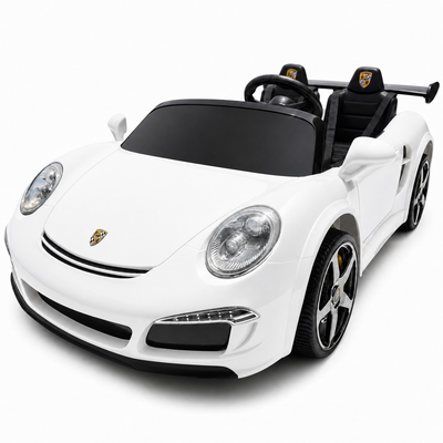 Carro Elétrico para Criança RUF CTT Branco 4x4 24v c/ RODAS DE BORRACHA & ASSENTO EM PELE