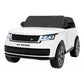 Carro elétrico para criança RANGE ROVER SV 4X4 12v14ah Branco 2 Lugares c/ RODAS DE BORRACHA & ASSENTO EM PELE