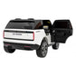 Carro elétrico para criança RANGE ROVER SV 4X4 12v14ah Branco 2 Lugares c/ RODAS DE BORRACHA & ASSENTO EM PELE