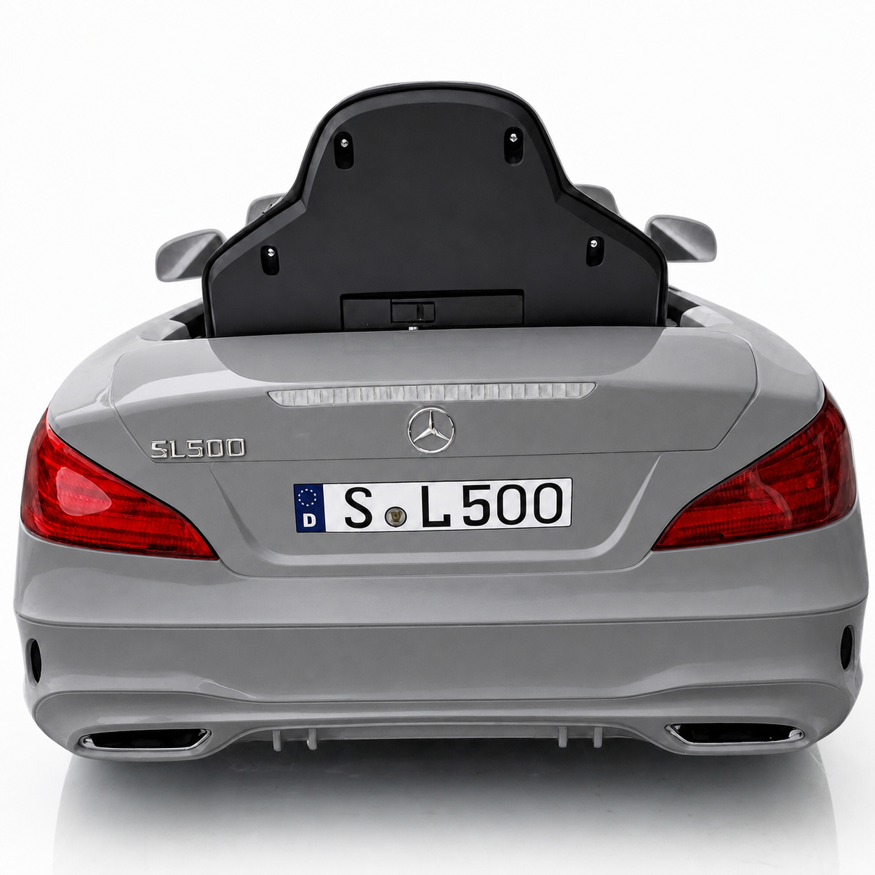 Carro Elétrico para Criança MERCEDES SL500 12V Cinza BATERIA DE LITIO c/ RODAS DE BORRACHA & ASSENTO EM PELE