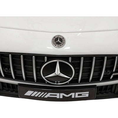 Carro Elétrico para Criança MERCEDES SL63 Branco 4x4  2 LUGARES 24v c/ RODAS DE BORRACHA & ASSENTO EM PELE
