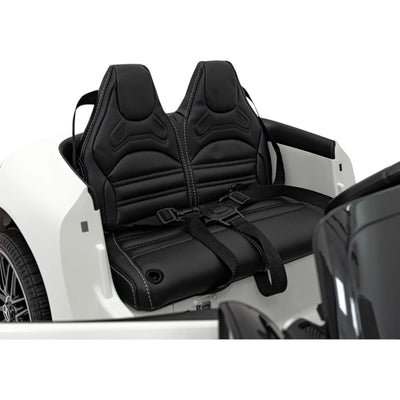 Carro Elétrico para Criança MERCEDES SL63 Branco 4x4  2 LUGARES 24v c/ RODAS DE BORRACHA & ASSENTO EM PELE