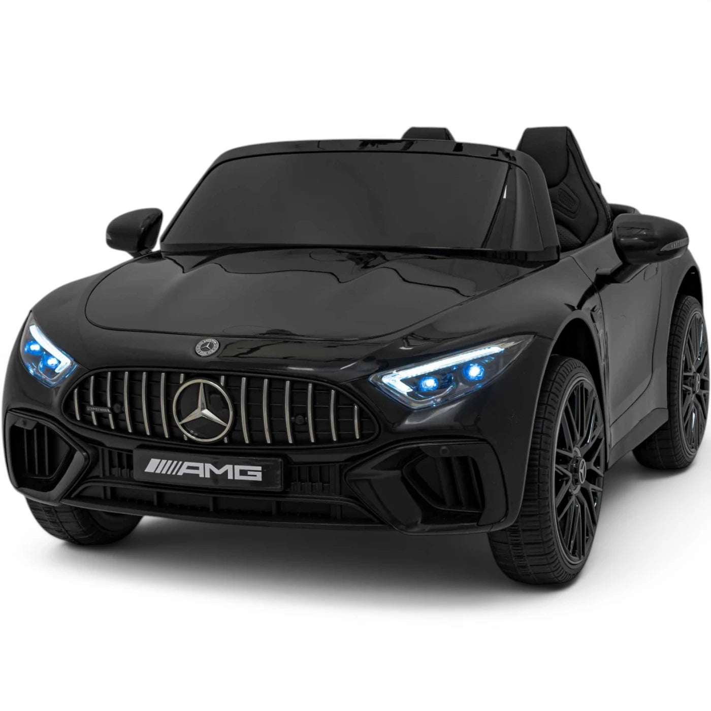 Carro Elétrico para Criança MERCEDES SL63 Preto 4x4 2 LUGARES 24v c/ RODAS DE BORRACHA & ASSENTO EM PELE