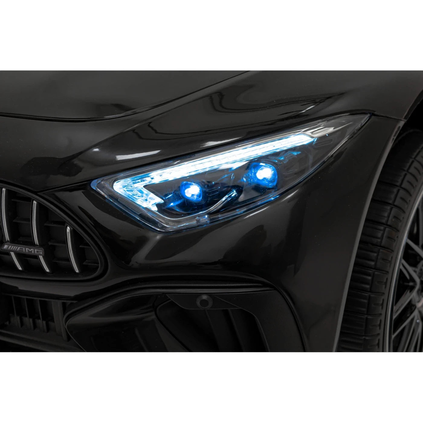 Carro Elétrico para Criança MERCEDES SL63 Preto 4x4 2 LUGARES 24v c/ RODAS DE BORRACHA & ASSENTO EM PELE