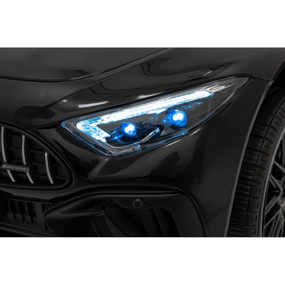 Carro Elétrico para Criança MERCEDES SL63 Preto 4x4 2 LUGARES 24v c/ RODAS DE BORRACHA & ASSENTO EM PELE