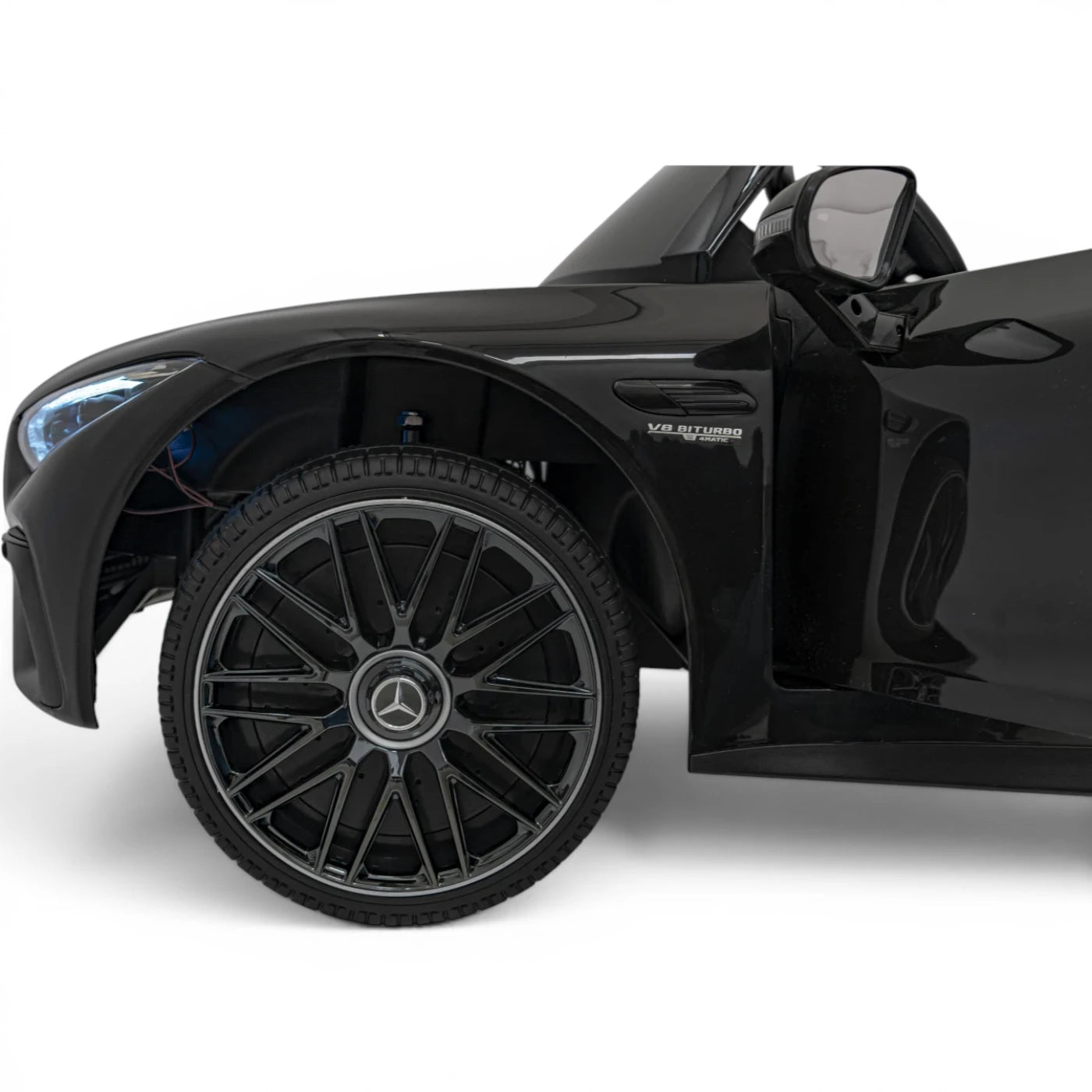 Carro Elétrico para Criança MERCEDES SL63 Preto 4x4 2 LUGARES 24v c/ RODAS DE BORRACHA & ASSENTO EM PELE