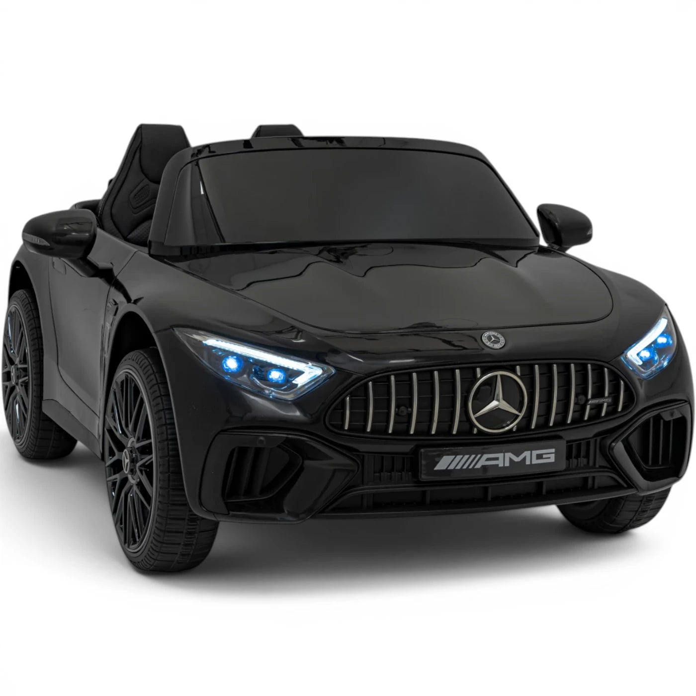 Carro Elétrico para Criança MERCEDES SL63 Preto 4x4 2 LUGARES 24v c/ RODAS DE BORRACHA & ASSENTO EM PELE