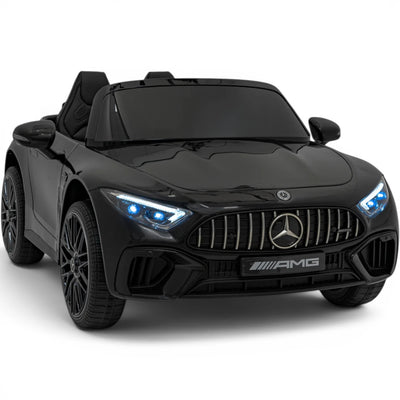 Carro Elétrico para Criança MERCEDES SL63 Preto 4x4 2 LUGARES 24v c/ RODAS DE BORRACHA & ASSENTO EM PELE