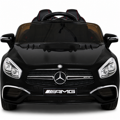 Carro Elétrico para Criança MERCEDES SL65 12V Ecrã MP4 Preto Metalizado c/ RODAS DE BORRACHA & ASSENTO EM PELE