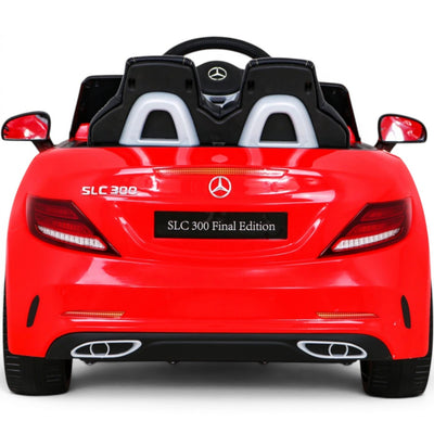 Carro Elétrico para Criança MERCEDES SLC300 12v Vermelho BATERIA DE LITIO c/ RODAS DE BORRACHA & ASSENTO EM PELE