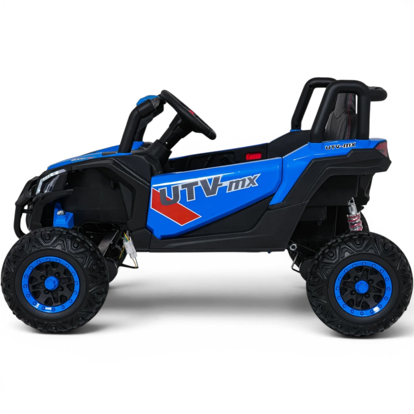 Carro Elétrico para Criança Buggy UTV-MX 12v Azul BATERIA DE LITIO c/ RODAS DE BORRACHA & ASSENTO EM PELE