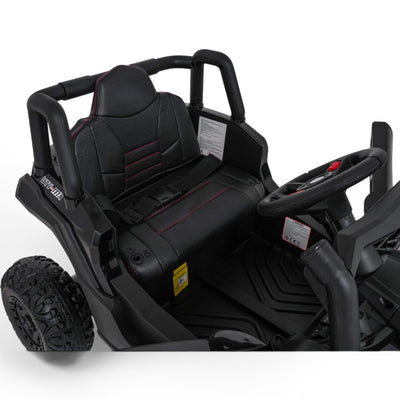 Carro Elétrico para Criança Buggy UTV-MX 12v Preto BATERIA DE LITIO c/ RODAS DE BORRACHA & ASSENTO EM PELE