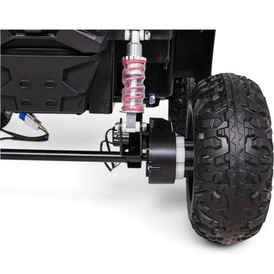 Carro Elétrico para Criança Buggy UTV-MX 12v Preto BATERIA DE LITIO c/ RODAS DE BORRACHA & ASSENTO EM PELE