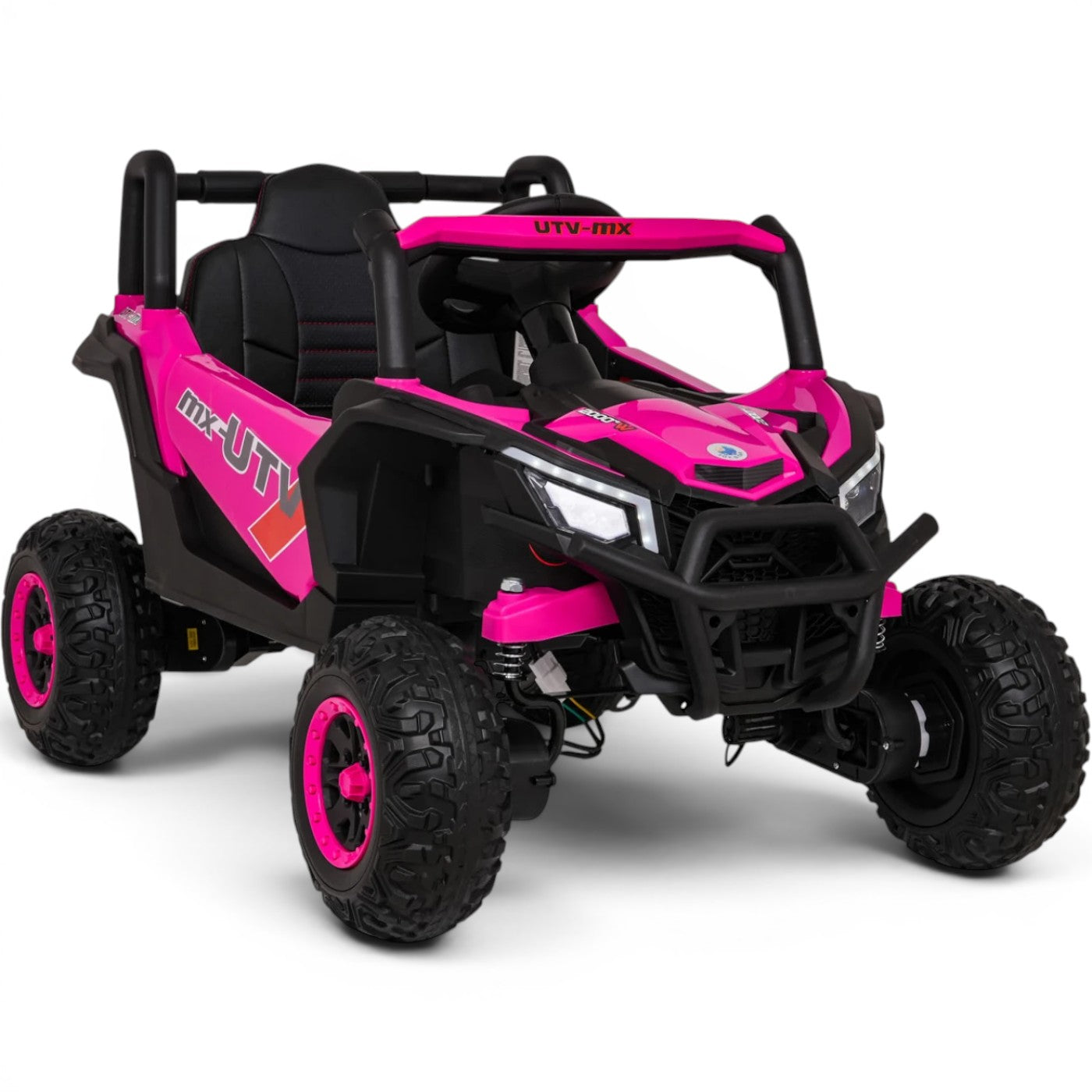 Carro Elétrico para Criança Buggy UTV-MX 12v Rosa BATERIA DE LITIO c/ RODAS DE BORRACHA & ASSENTO EM PELE