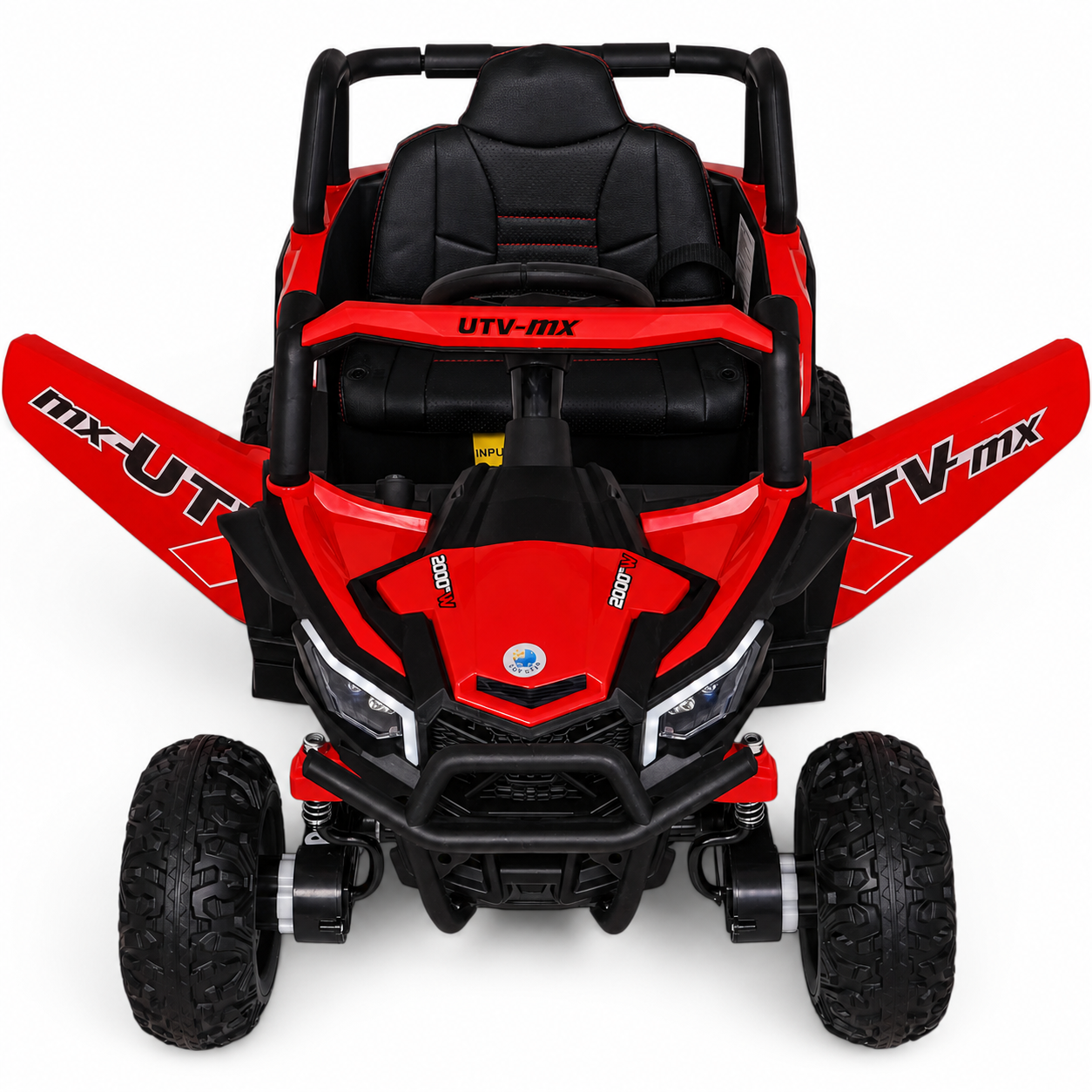 Carro Elétrico para Criança Buggy UTV-MX 12v Vermelho BATERIA DE LITIO c/ RODAS DE BORRACHA & ASSENTO EM PELE