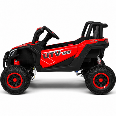 Carro Elétrico para Criança Buggy UTV-MX 12v Vermelho BATERIA DE LITIO c/ RODAS DE BORRACHA & ASSENTO EM PELE