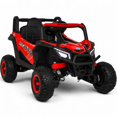 Carro Elétrico para Criança Buggy UTV-MX 12v Vermelho BATERIA DE LITIO c/ RODAS DE BORRACHA & ASSENTO EM PELE