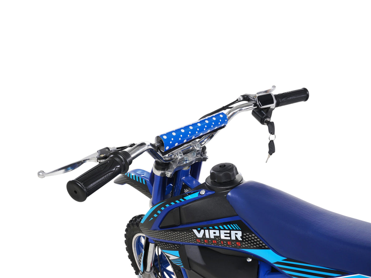 Mota de cross elétrica Viper azul