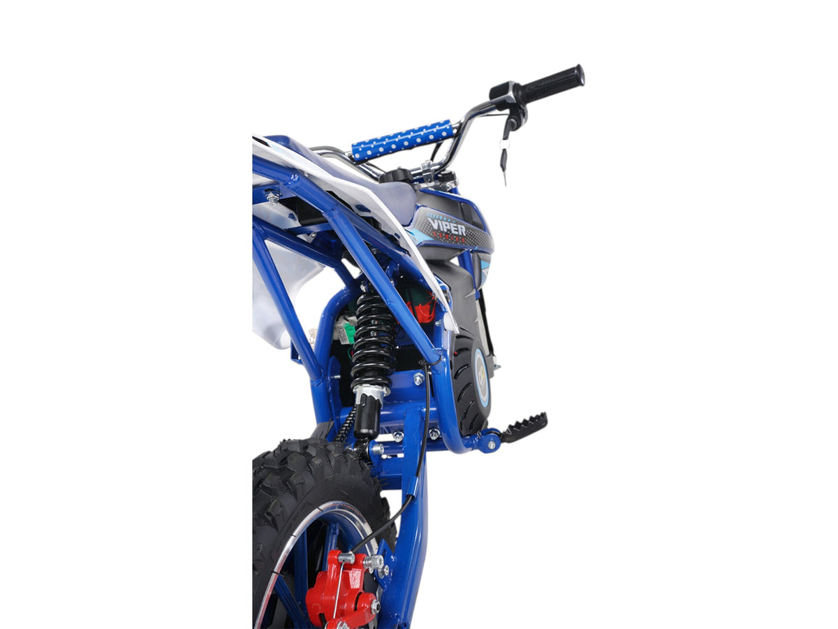 Mota de cross elétrica Viper azul