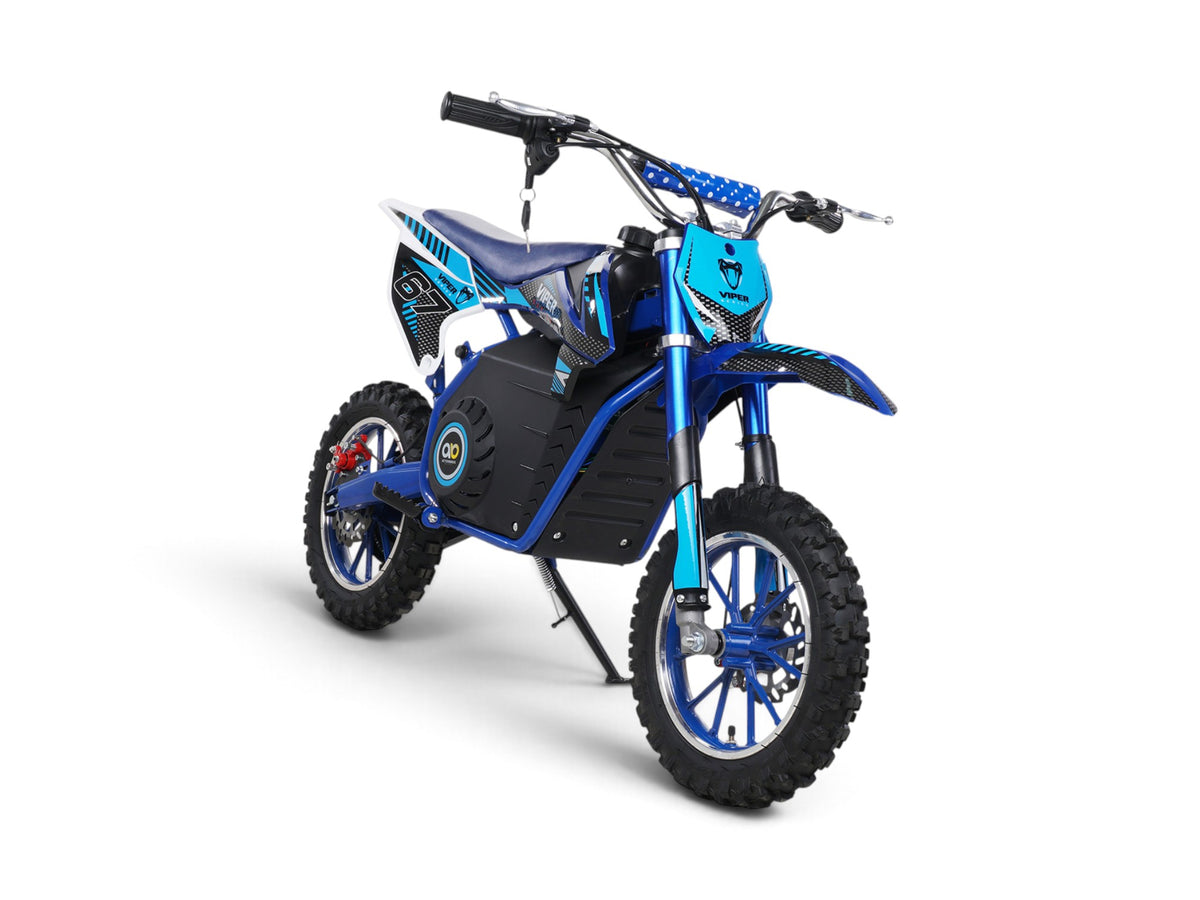 Mota de cross elétrica Viper azul