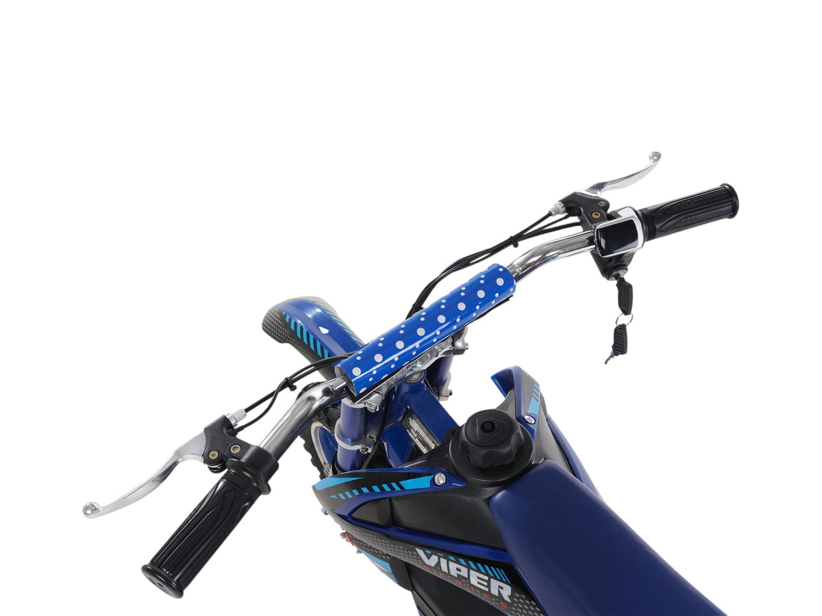 Mota de cross elétrica Viper azul
