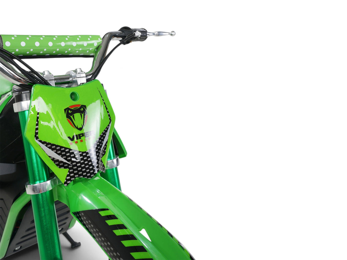 Mota de cross elétrica Viper verde