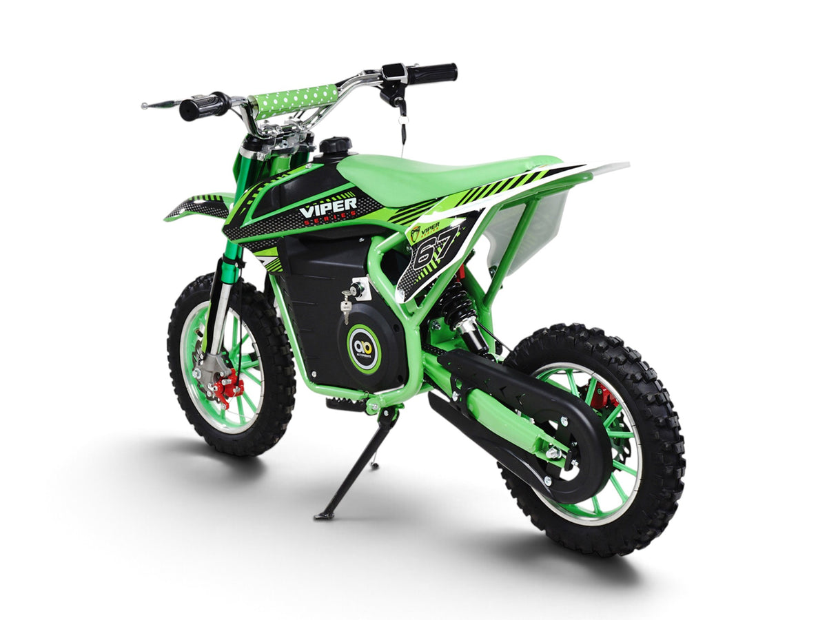 Mota de cross elétrica Viper verde