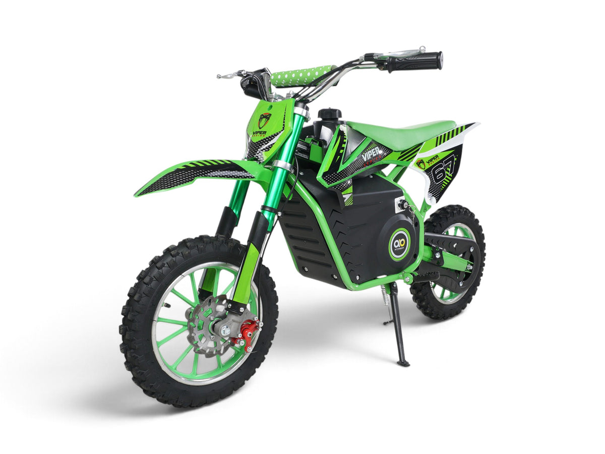 Mota de cross elétrica Viper verde