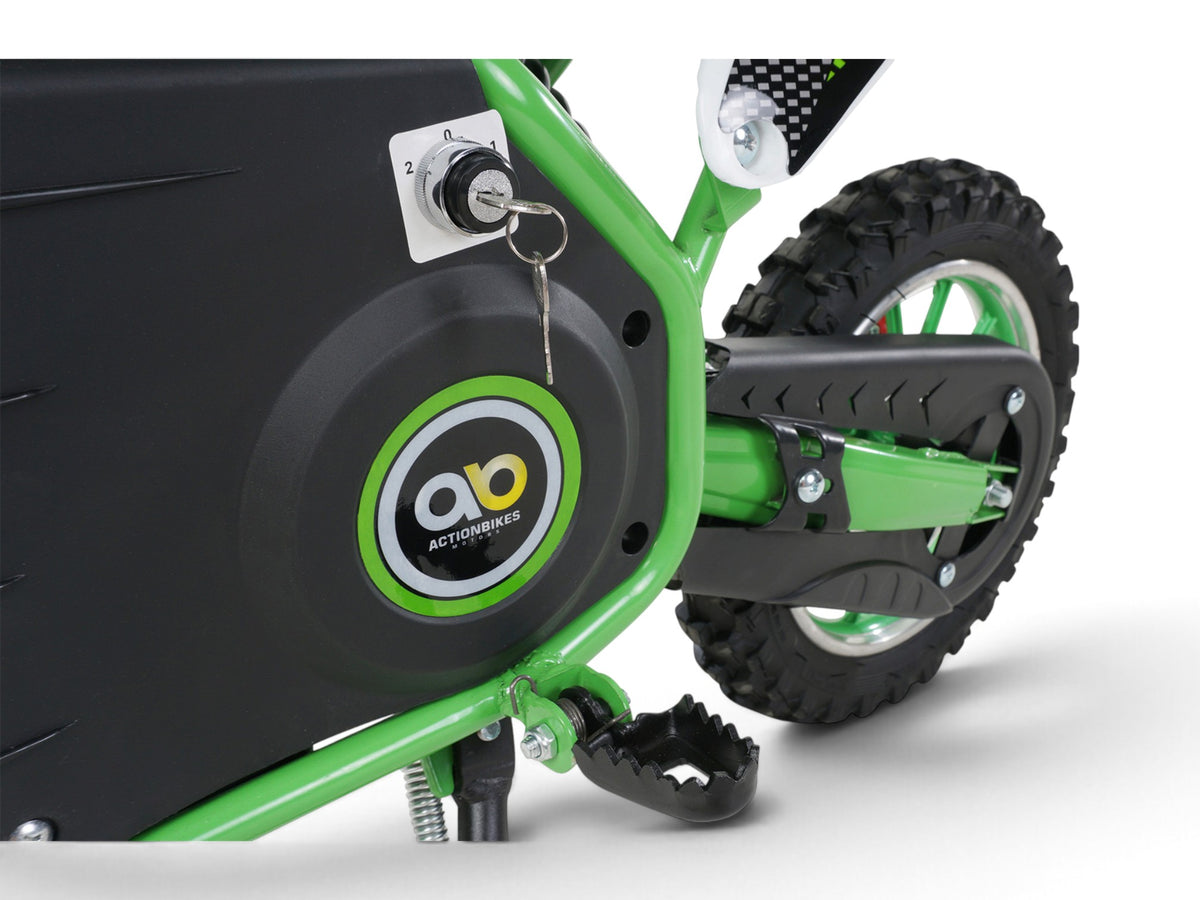 Mota de cross elétrica Viper verde