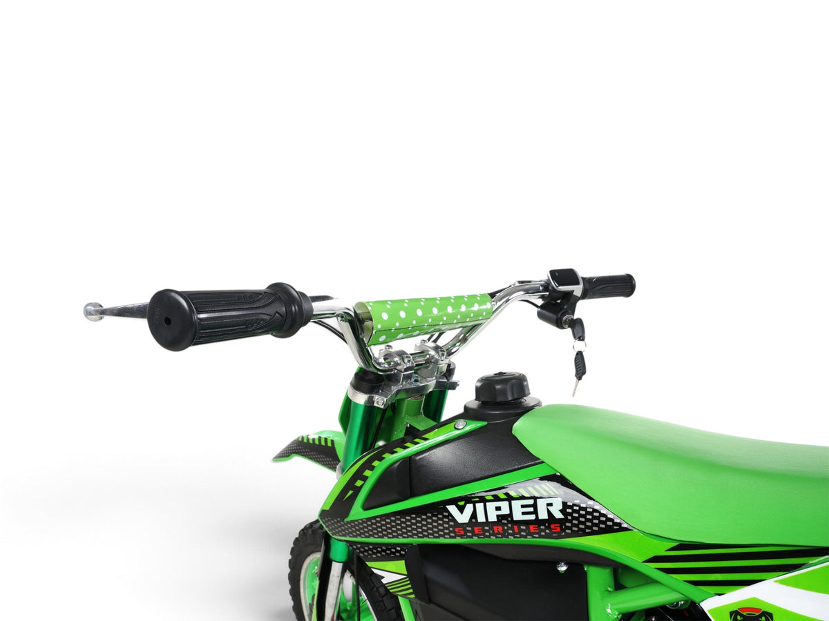 Mota de cross elétrica Viper verde