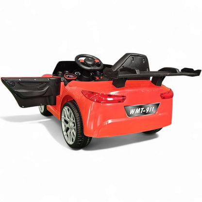 Carro Elétrico para Criança BM Z4 Style Vermelho 12v c/ RODAS DE BORRACHA & ASSENTO EM PELE
