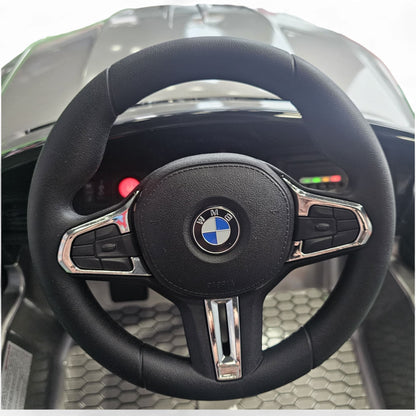 Carro Elétrico para Criança BMW M4 12v Cinza Metalizado c/ RODAS DE BORRACHA & ASSENTO EM PELE