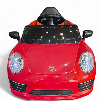 Carro Elétrico para Criança FUNDRIVE 12v Vermelho c/ RODAS DE BORRACHA & ASSENTO EM PELE