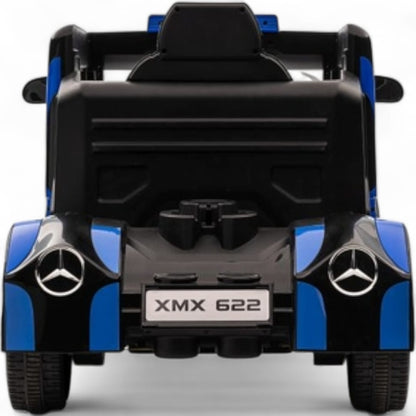 Carro Elétrico para Criança Mercedes AXOR 12v Azul c/ Rodas de Borracha & Assento em Pele