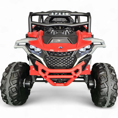 Carro Elétrico para Criança Buggy Speed Vermelho 4x4 12v c/ RODAS DE BORRACHA & ASSENTO EM PELE