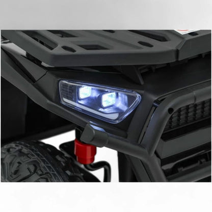 Mota 4 Elétrica para Criança MINI ATV QUAD ROBUST 12v Preta c/ RODAS DE BORRACHA & ASSENTO EM PELE